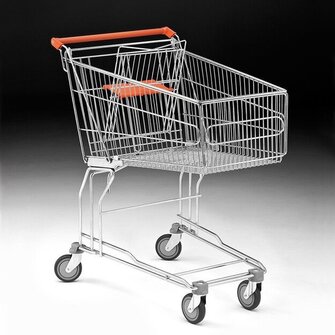 Metallilanka-ostoskärry 150 L