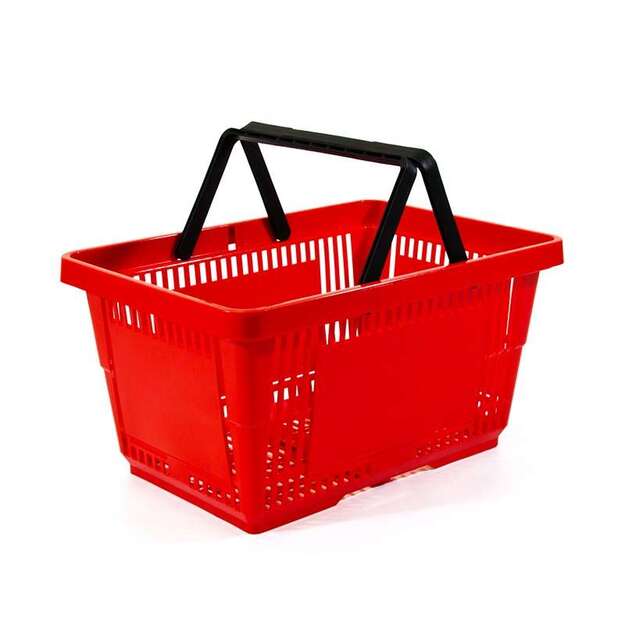 Ostoskori punainen 28 l