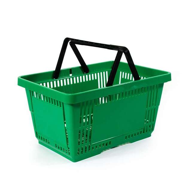 Ostoskori vihreä 28 l