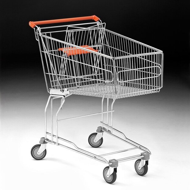 Metallilanka-ostoskärry 150 L